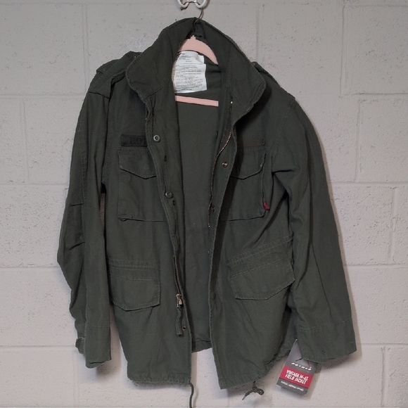 Rothco Vintage M-65 Field Jacket, Military Utility Jacket Size Small NWT - Picture 2 of 8